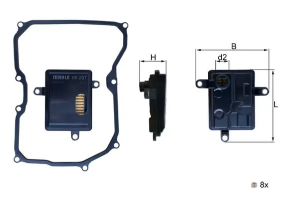 Filtr hydrauliki skrzyni biegó KNECHT/MAHLE HX267D - Nowość w sprzedaży