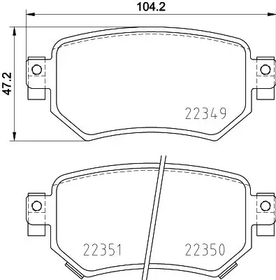 Cena specjalna | Klocki hamulcowe BREMBO P 49 059