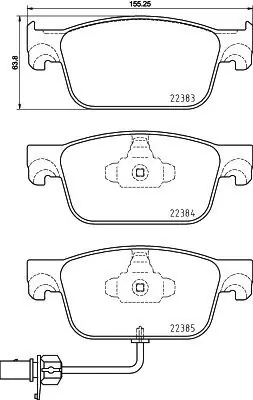 Bezpieczna płatność | Klocki hamulcowe BREMBO P 85 153