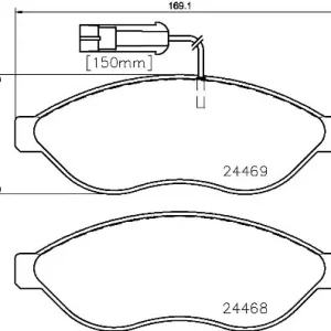 Bezpieczna płatność - Klocki hamulcowe BREMBO P 23 143