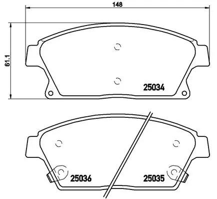 Klocki hamulcowe BREMBO P 59 077X | Top produkt