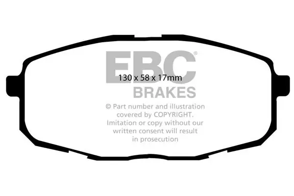 Klocek hamulcowy kpl. EBC Brakes DP41562R | Zostało niewiele