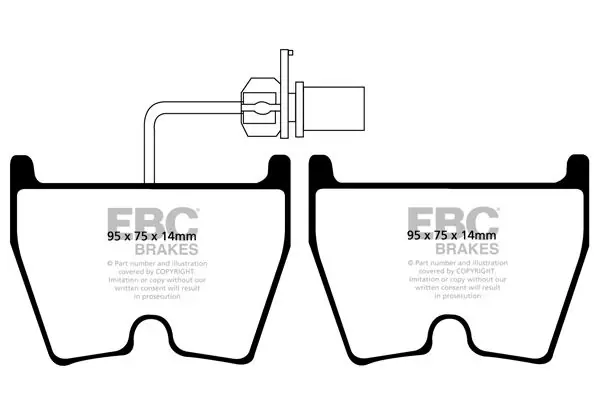 Na zamówienie - Klocki hamulcowe tuningowe EBC BRAKES DP81513RP1