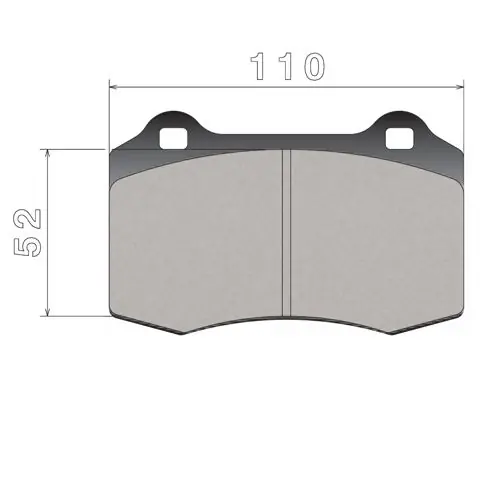Bardzo popularny produkt | Klocki hamulcowe wyczynowe BREMBO 107.C741.10
