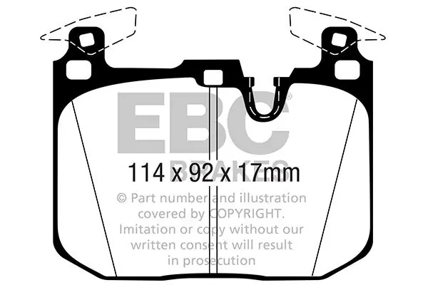 Klocek hamulcowy kpl. EBC BRAKES DP42360R - Top produkt