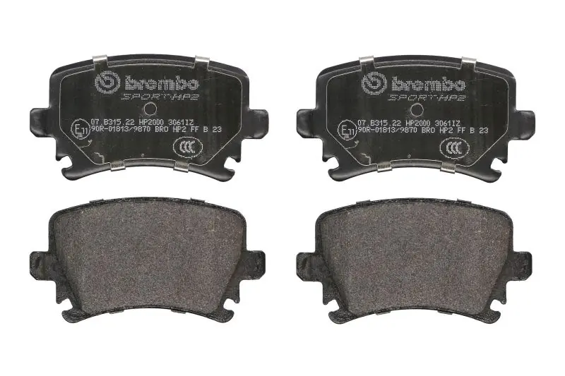Oferta specjalna - Klocki hamulcowe tuningowe BREMBO 07.B315.22