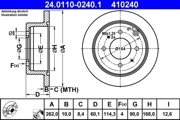 Dodatkowy rabat | TARCZA HAM. MITSUBISHI T. GALANT-LANCER-SPACE WAGON 1.6-2.5 91-
