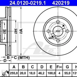 Bestseller - TARCZA HAM. TOYOTA P. IQ 1.0-1.33-1.4D 09-15