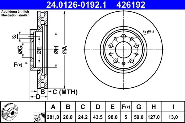 Kup teraz - TARCZA HAM. FIAT P. TIPO 1.4-1.6 15-