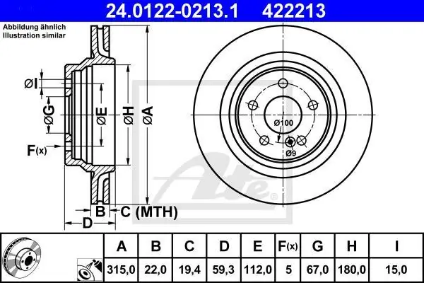 Taniej - TARCZA HAM. DB T. W220-C215 5.4-5.8 99-06