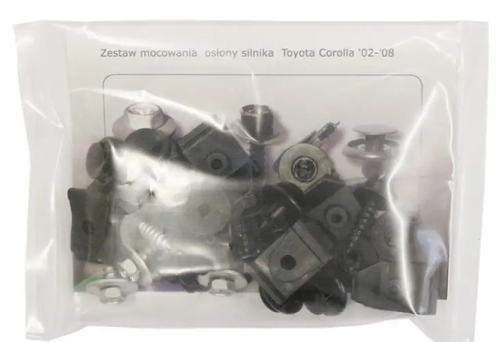Bezpośrednio od producenta - ZESTAW MOCOWANIA OSŁON SILNIKA TOYOTA