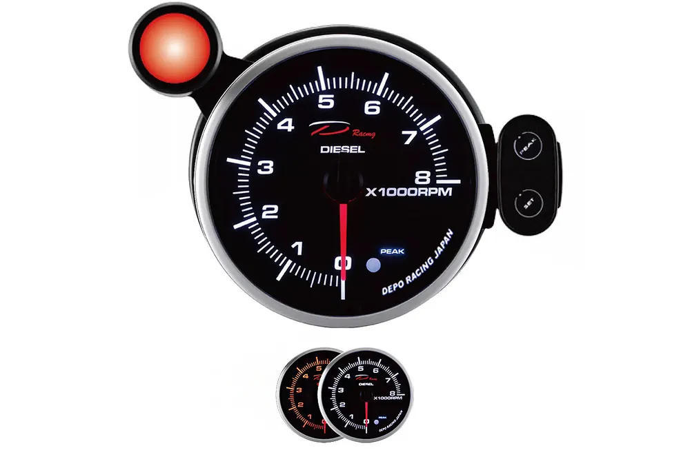 Zegar Depo PK 115mm - Obrotomierz 8000 Diesel | Nowość w asortymencie