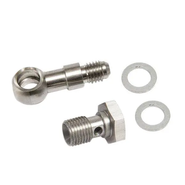 Wyprzedaż - Zestaw śruba banjo M10x1.5 na AN4 z restryktorem 1.8mm