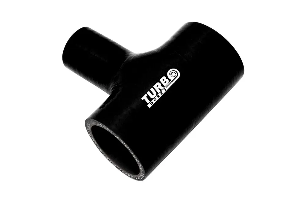 Łącznik T-Piece TurboWorks Black 67-9mm | Kup dziś