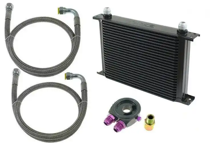 Zestaw Chłodnica Oleju TurboWorks 25-rzędowa 260x195x50 AN8 Black - Popularny produkt