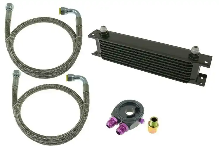 Zestaw Chłodnica Oleju TurboWorks 7-rzędowa 260x50x50 AN10 Black | Nowość w sprzedaży