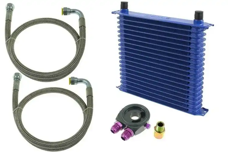 Superoferta | Zestaw Chłodnica Oleju TurboWorks Race 25-rzędowa 260x365x50 AN10