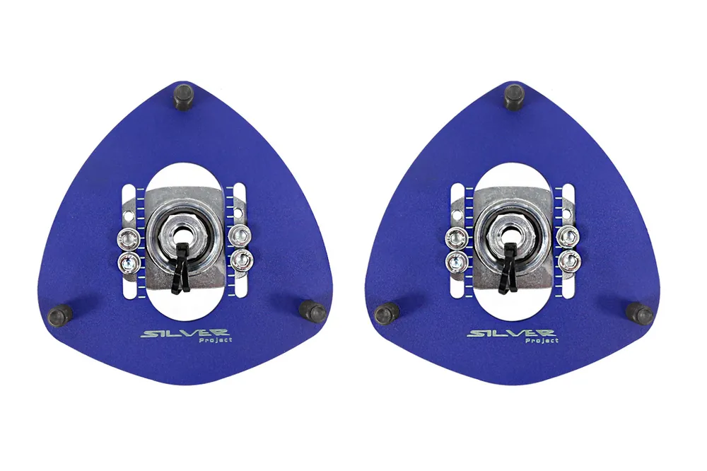 Camber Plates Mitsubishi Lancer Evo VII VIII IX Blue - Hit sprzedaży