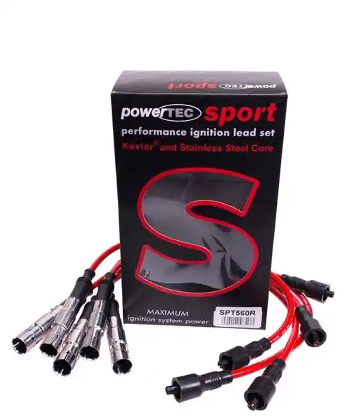 Przewody zapłonowe PowerTEC AUDI 80 100 A6 A8 VW PASSAT 2.4 2.6 2.8L 90-00 Czerwone - Okazja