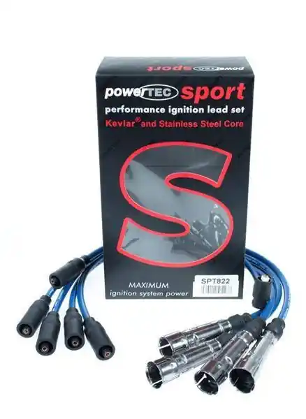 Przewody zapłonowe PowerTEC AUDI A6 COUPE CABRIOLET 1.8-2.8L 89-00 Czerwone - Kup dziś
