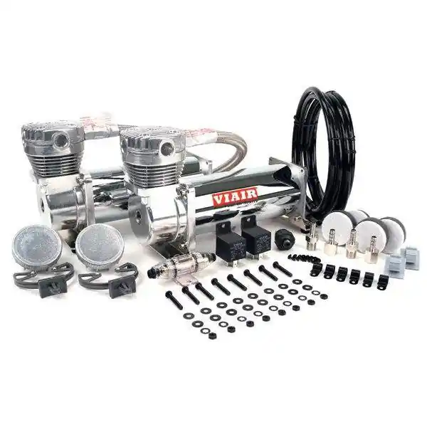 Hit sprzedażowy - 2 Kompresory VIAIR 444C Chrom - DUAL PACK