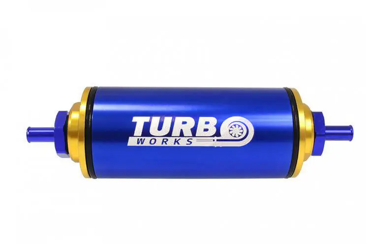 Filtr paliwa TurboWorks 8,6mm Niebieski | Świetna cena