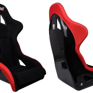Fotel Sportowy Bimarco Cobra III Welur Black Red - Szybka wysyłka