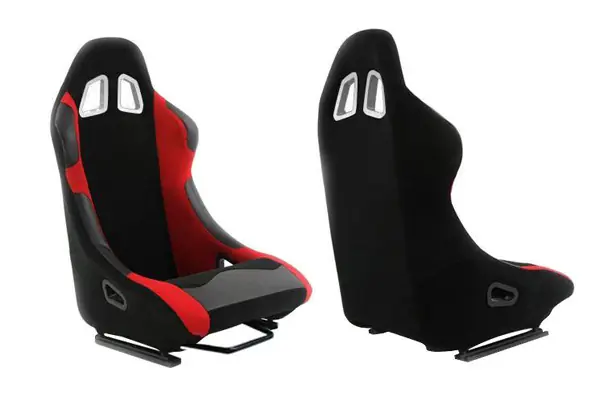 Bardzo popularny produkt | Fotel sportowy MONZA RACE PLUS Welur Czerwony