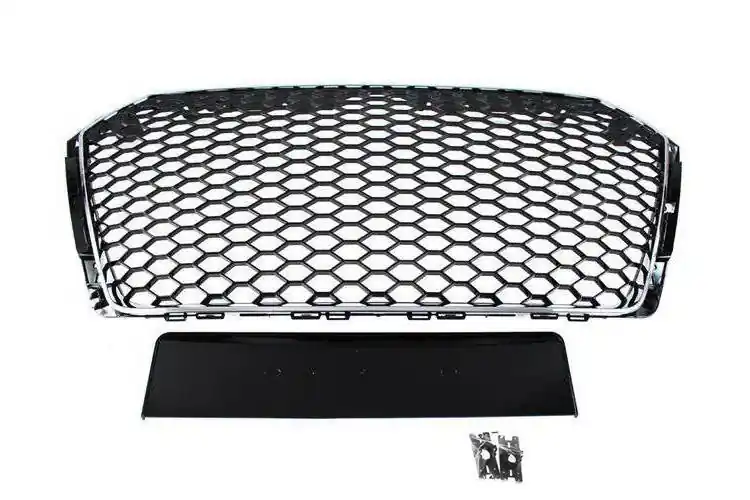Świetna cena | Grill Audi A4 B9 RS-Style Chrome PDC
