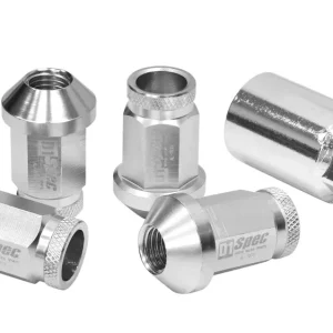 Jakość premium - Nakrętki D1Spec Replika Alu 40mm M12x1.25 Srebrne