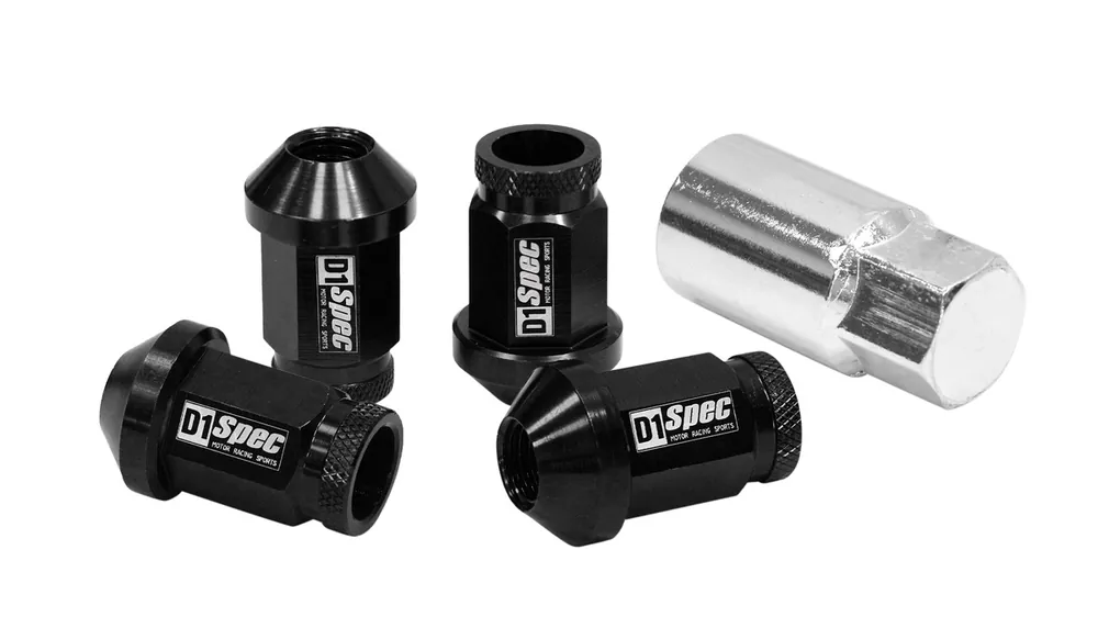Nakrętki D1Spec Replika Alu 40mm M12x1.5 Czarne | Zamów online