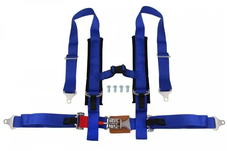 Pasy sportowe 4p 2" Niebieskie - Offroad - Premium