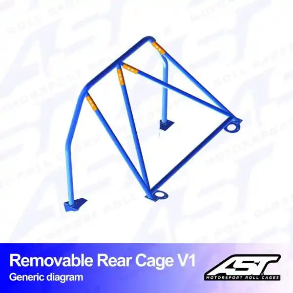 Jeszcze taniej | Roll Bar AUDI A3 / S3 (8V) 4-drzwiowa Sedan Quattro demontowalna tylna klatka V1
