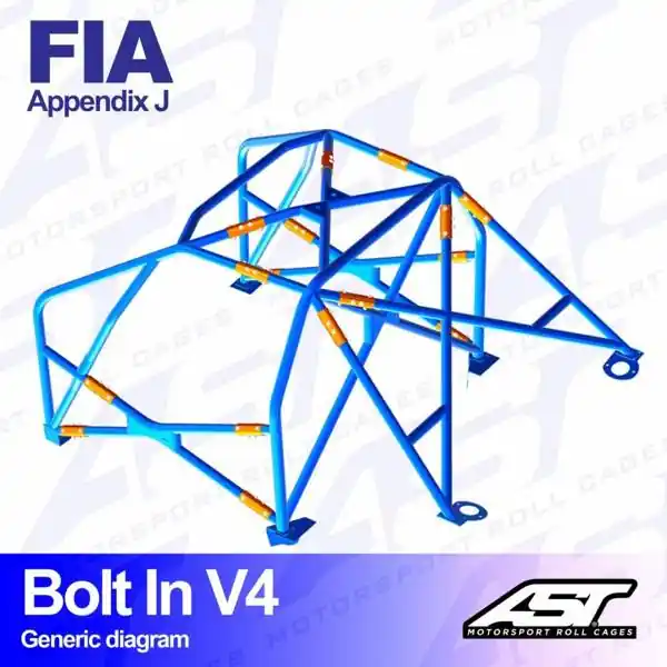 Cena fabryczna - Klatka bezpieczeństwa CITROËN ZX 3-drzwiowa Hatchback skręcana w V4