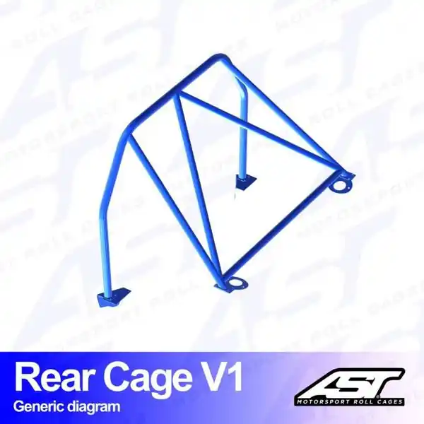 Profesjonalna jakość - Roll Bar MAZDA RX-8 (SE3P) 4-drzwiowa Coupe tylna klatka V1