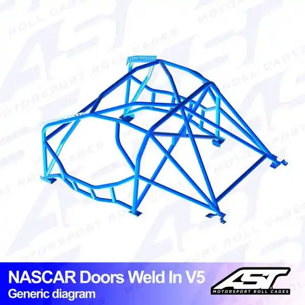 Klatka bezpieczeństwa MAZDA RX-8 (SE3P) 4-drzwiowa Coupe spawana w V5 NASCAR-door - Nie zwlekaj