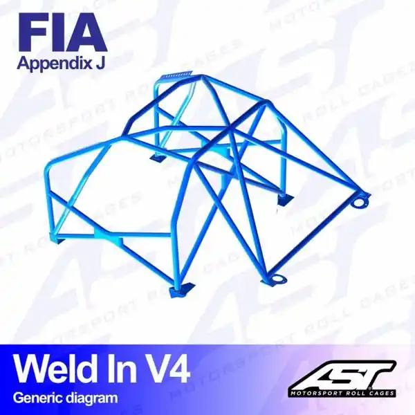 Bardzo popularny produkt - Klatka bezpieczeństwa OPEL Calibra 3-drzwiowa Coupe FWD spawana w V4