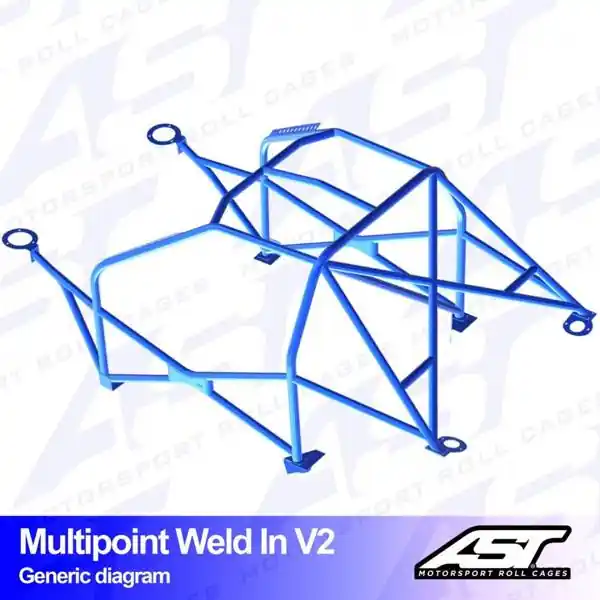 Oferta dnia | Klatka bezpieczeństwa TOYOTA Celica (T230) 3-drzwiowa Coupe wielopunktowo spawana w V2