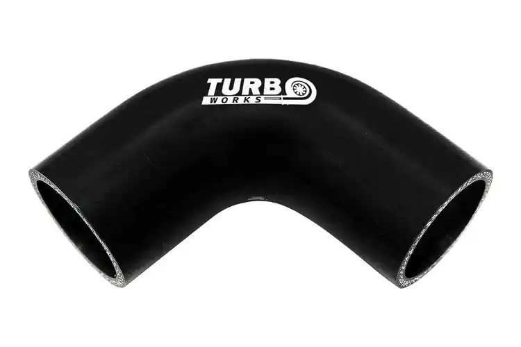 Kolanko 90st TurboWorks Black 80mm - Produkt premium