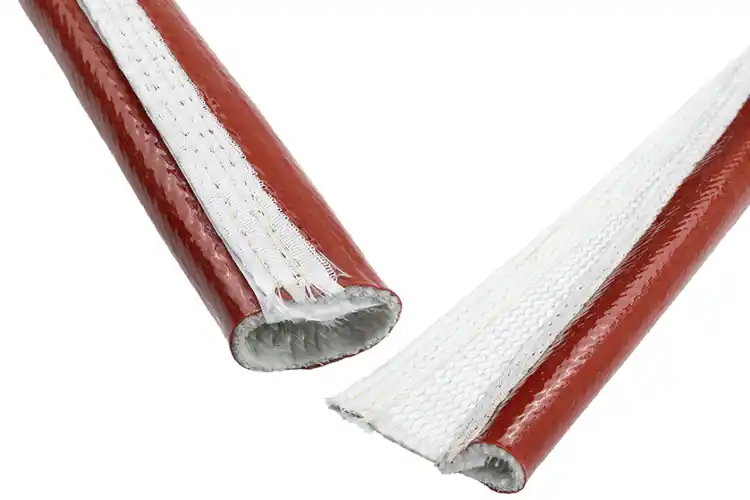 Mega okazja | TurboWorks Heat resistance hose cover 30mm x 1m Red