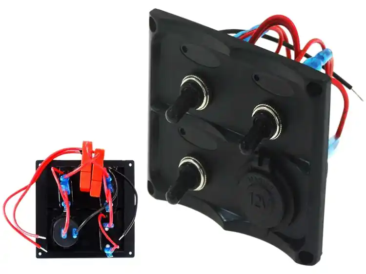 Switch Panel 12V SPST/ON-OFFx3, 1xGZ, 2B 15A IP68 - Obniżka