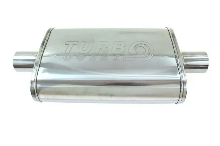 Outlet | Center Silencer 3" (76mm) TurboWorks LT 304SS 355mm