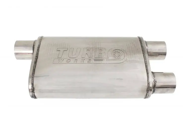 Obniżka - Center Rear Silencer 3" (76mm) TurboWorks LT 304SS 355mm