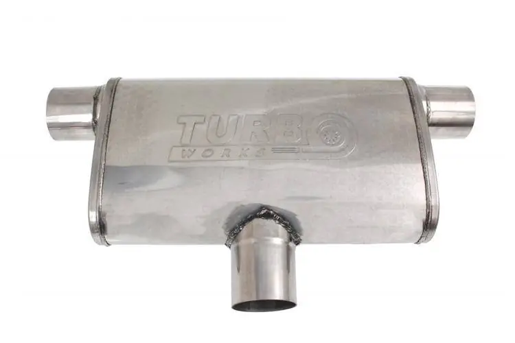 Hit cenowy - Center Rear Silencer 2.5" (63mm) TurboWorks LT 409SS 355mm