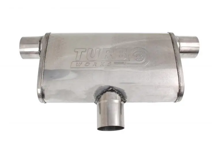 Oszczędź teraz | Tłumik Środkowy Tylny 2,75" (70mm) TurboWorks LT 409SS 355mm