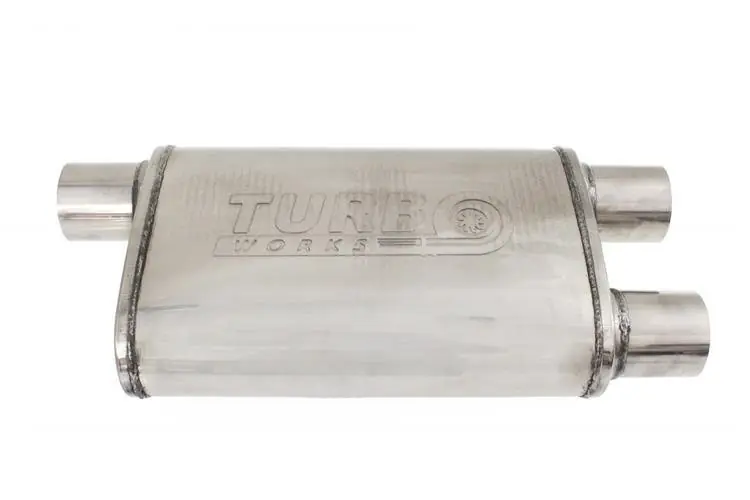 Prosto z fabryki | Center Rear Silencer 2.75" (70mm) TurboWorks LT 409SS 355mm