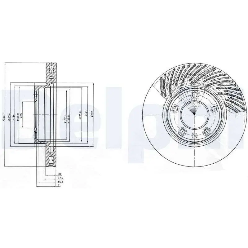 TARCZA HAM. PRAWA 330MM PORSCHE CAYENNE / VW TOUAREG PAKOWANA 1SZT /330MM/ - Cena fabryczna