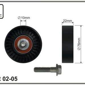 ROLKA NAPINACZA 76X10X22 PLASTIK-GŁADKA, ŁOŻYSKO NACHI JAPAN - Prosto od producenta