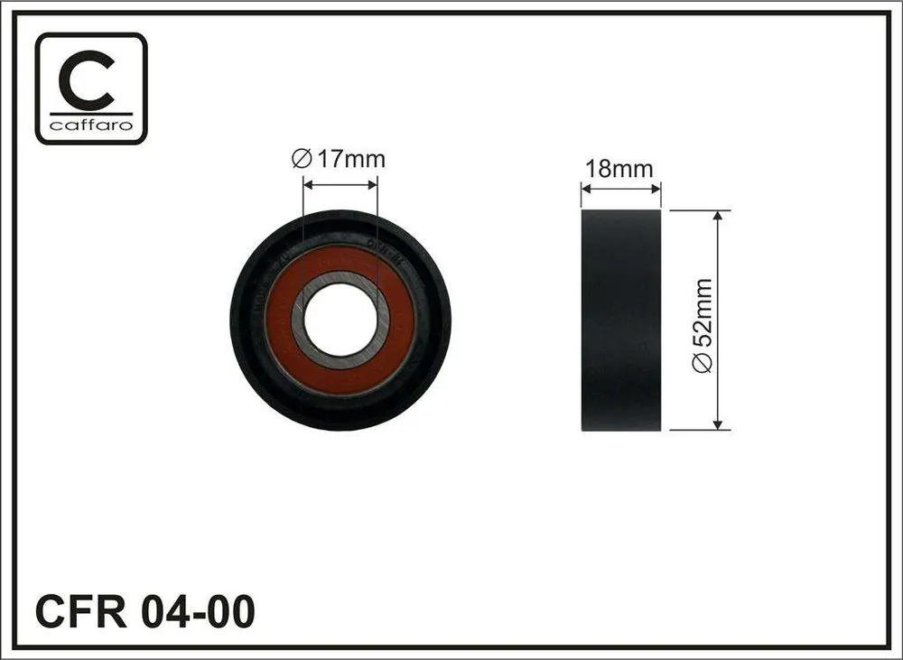 Skorzystaj teraz | ROLKA NAPINACZA 52X17X18 PLASTIK-GŁADKA, ŁOŻYSKO NACHI JAPAN