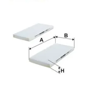 FILTR KABINOWY /KPL. 2 SZT./ HYUNDAI TUCSON, KIA SORENTO, SPORTAGE II - Wyjątkowa oferta